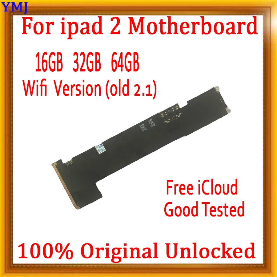 Оригинальная разблокированная материнская плата для ipad 2 системная с полными