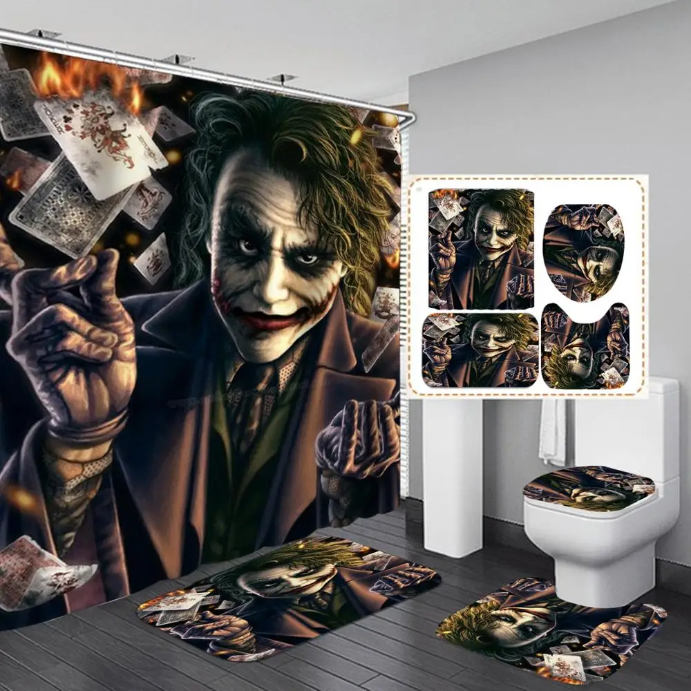 16 стилей Джокера шторы для душа ванной в помещении на улице стену бар