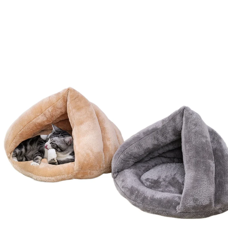 

Pet bed for Cats Dogs Soft Nest Kennel Bed Cave House Sleeping Bag Mat Pad Tent Pets Winter Warm Cozy Beds
