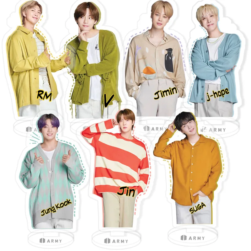 

1 шт. Kpop Bangtan Boys акриловая стойка акриловые прозрачные фигурки стоячие настольные фирменные статуи настольные подарки Оптовая продажа