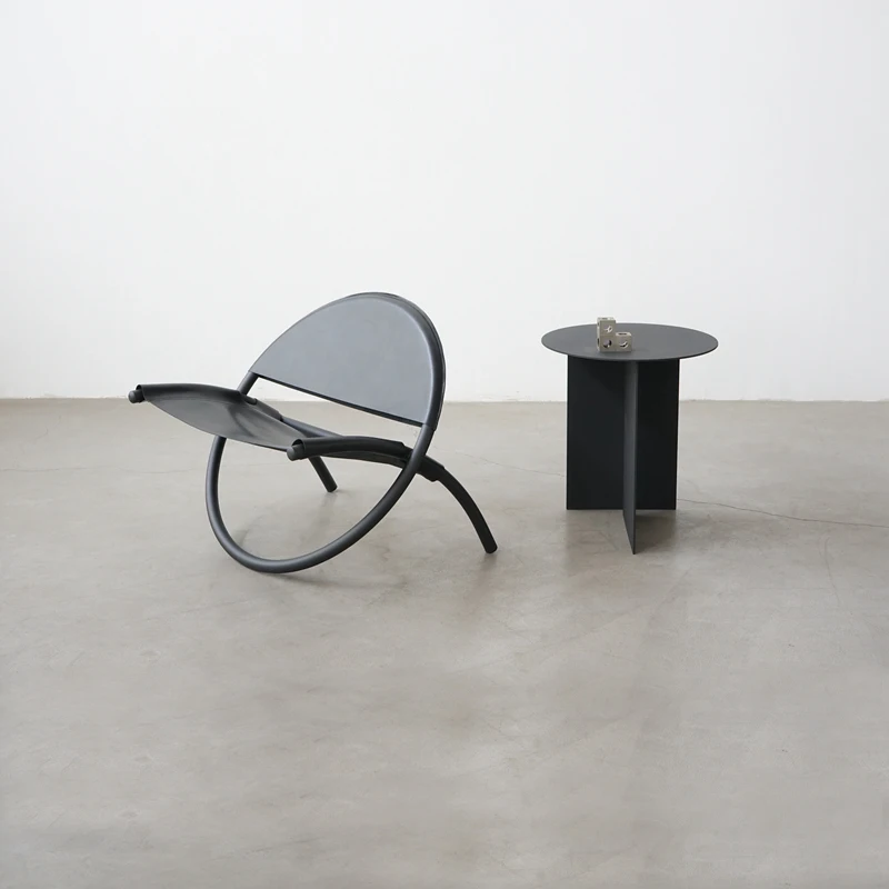 

Classical Single Person Sofa Chair Recliners Minimalism Iron Art Nordic Style Home Furniture