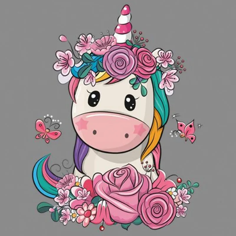 Патчи термоклейкие сделай сам с милыми цветами единорогом животными|Заплатки| |