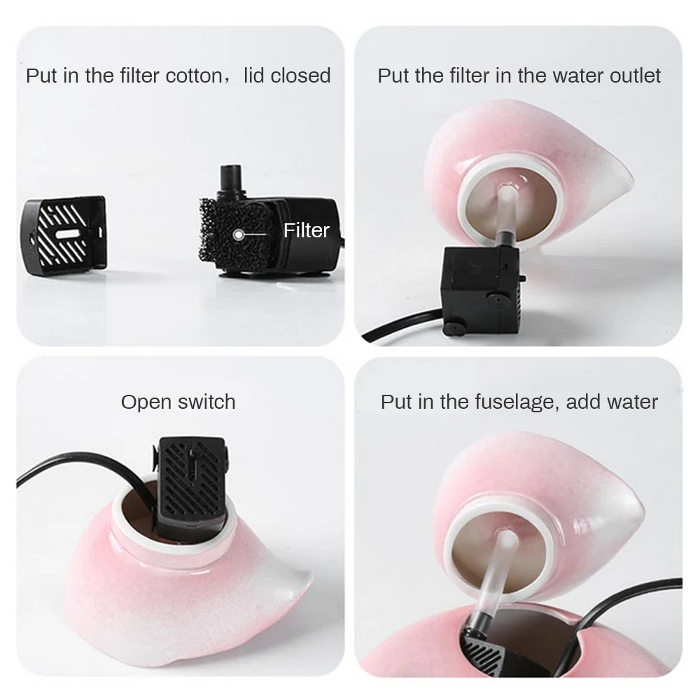 Керамический автоматический питательный фонтан для домашних животных кормушки