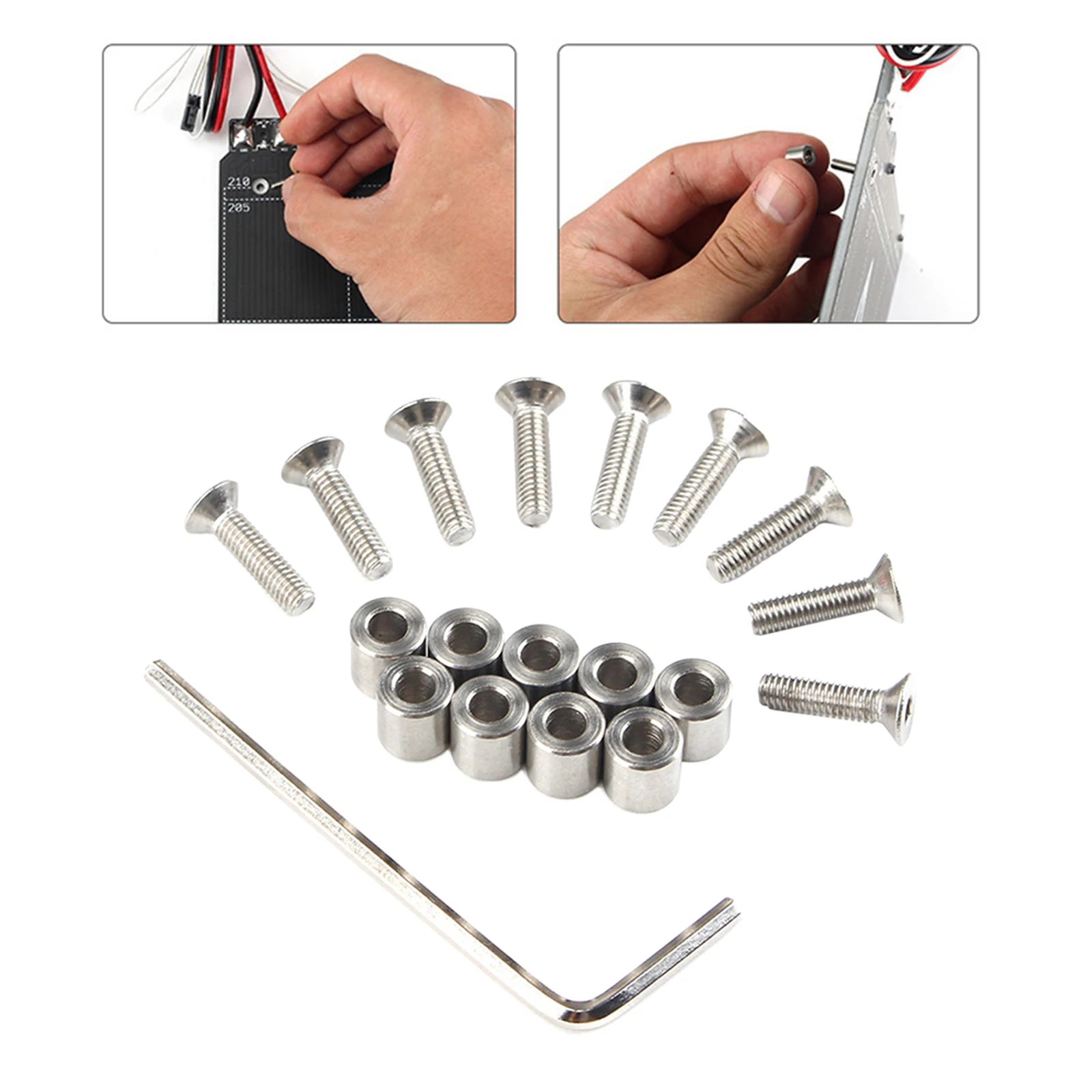 1 Набор Y-axis опорная пластина Винты шайбы ключ подходит для Prusa i3 mk3 аксессуары