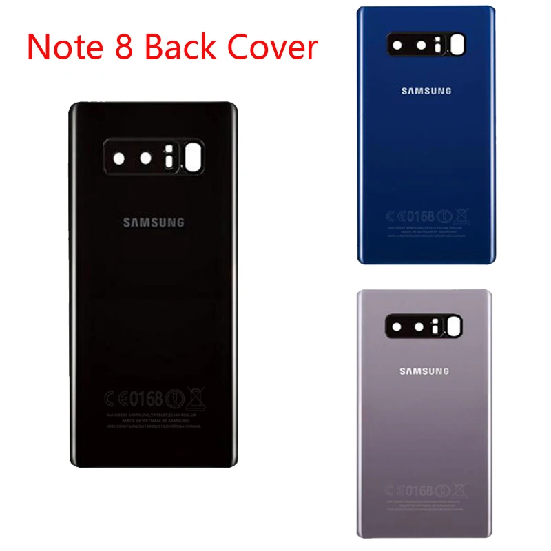 Оригинальная крышка аккумулятора для Samsung Galaxy Note 8 задняя N950 SM N950F с объективом