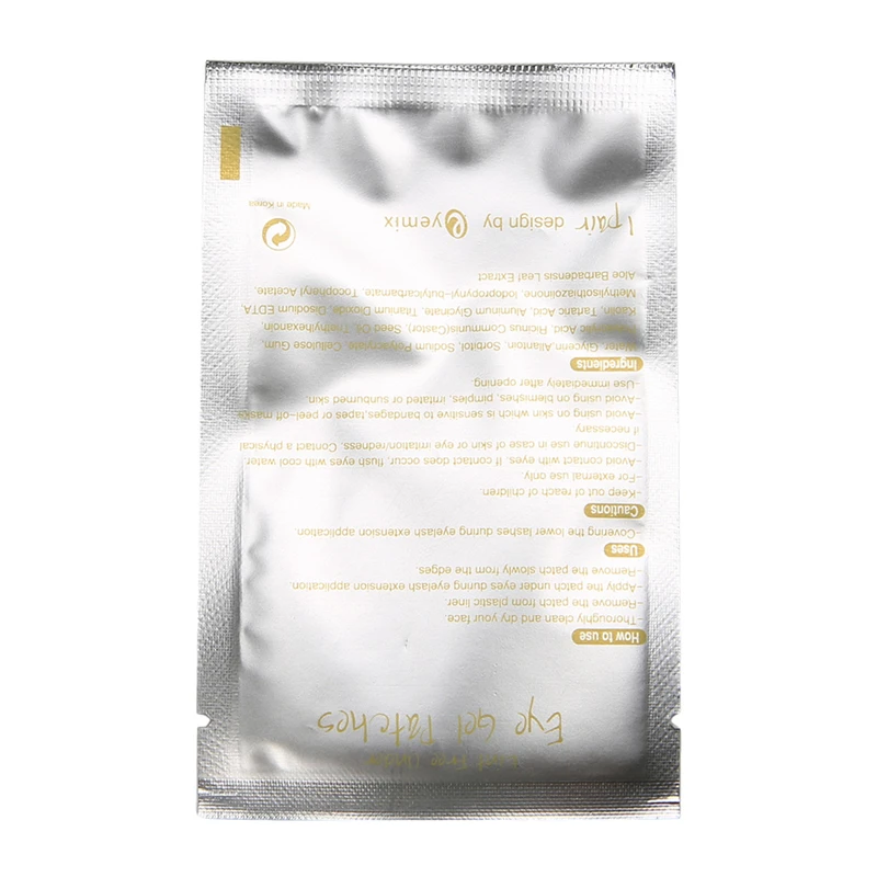 Красота подкладки для наклеивания ресниц накладки глаз гелевые без ворса