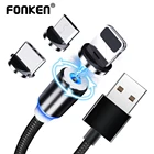 Кабель для зарядки FONKEN, USB Type-A Micro-USB Type-C, 2.4 A, 1м 2м