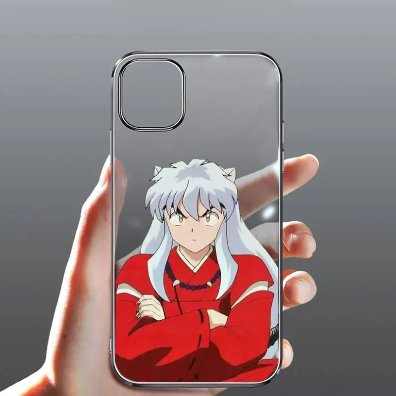 

Anime Inuyasha Sesshoumaru Higurash Phone Case Transparent for iPhone Samsung 11 12 6 7 8 9 30 Pro X Max XR Plus lite