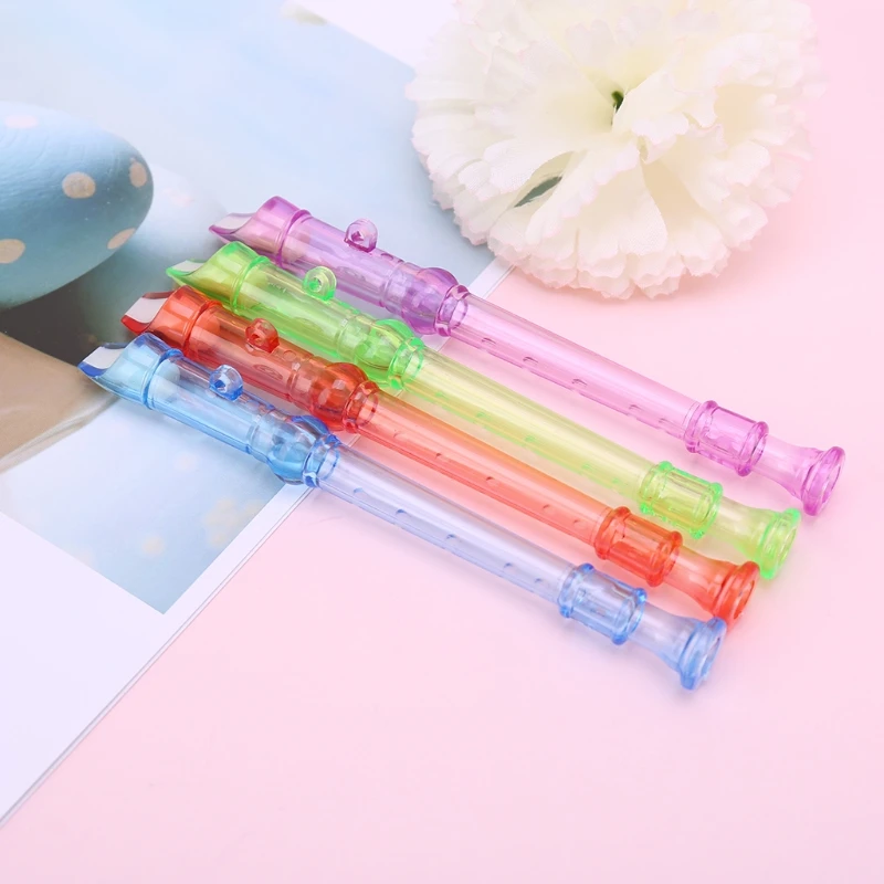 

Plastic Musical Instrument Recorder Flute 6 Holes Colorful Children's Toys Gift