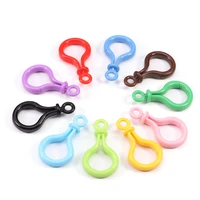 20pcs multicolor plastic bulb shape lobster clasp buckle bag wallet keychain hook finding keychain diy jewelry making clasp