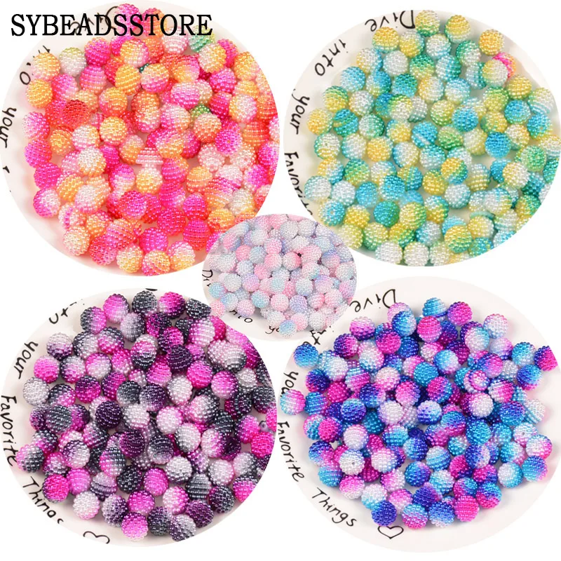 

Yangmei Ball Pearls Multicolour 14mm ABS Round Imitated Pearl Beads DIY Craft Accessories Beads Fit Handmade Jewelry Making