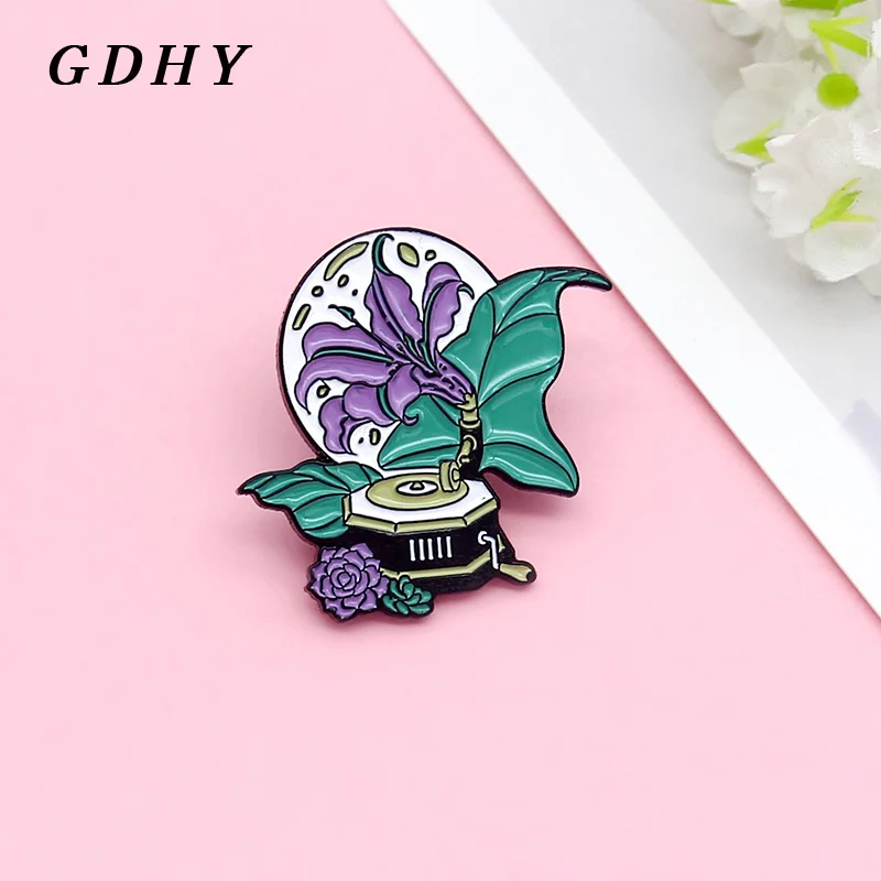 Музыкальная шкатулка GDHY Moon для музыкальных шкатулок эмалированная булавка в