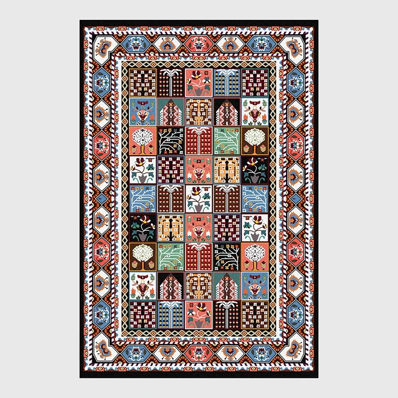 Ретро нескользящий ковер для гостиной марокканский стиль домашний диван спальни