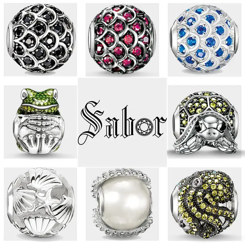 Бусины thomas DIY очаровательные черные рыбки кои серебряный цвет ювелирные изделия