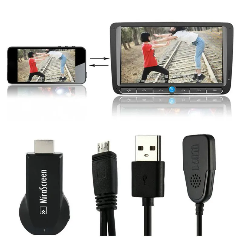 

HDMI-совместимый донгл для ТВ Mirascreen, Wi-Fi дисплей-приемник DLNA Airplay Miracast Airmirroring для адаптера Windows 10