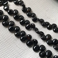 natural stone water drop shape loose beads black agates semi finished string bead for jewelry making diy bracelet necklace