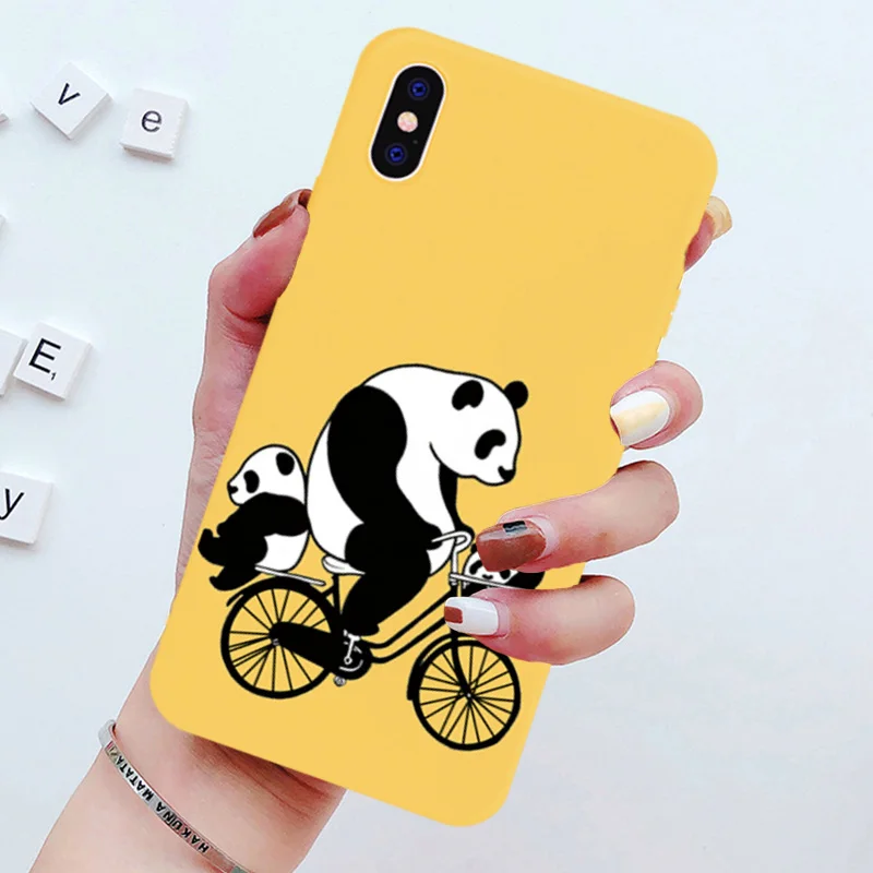 Чехол JAMULAR с мультяшной пандой для iPhone XS MAX 11 Pro XR X 7 8 6 6s Plus мягкий силиконовый