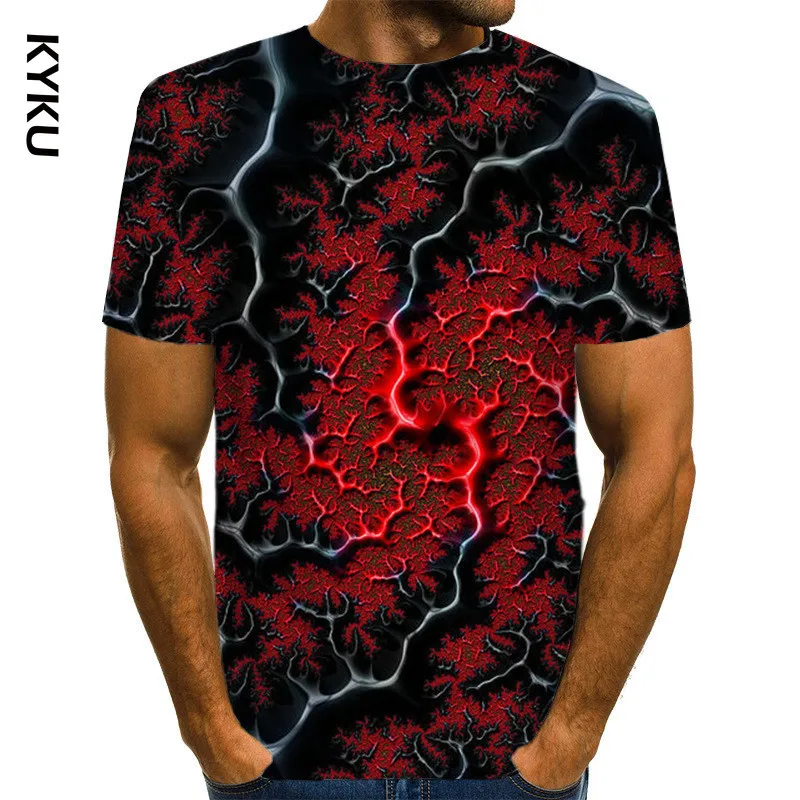 2020 забавная 3D Футболка мужская одежда психоделический принт Повседневная