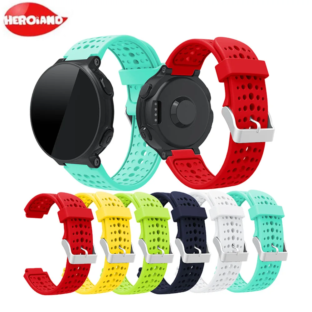 Силиконовый ремешок для наручных часов Garmin Forerunner 220 230 235 630 620 735 XT спортивные Смарт