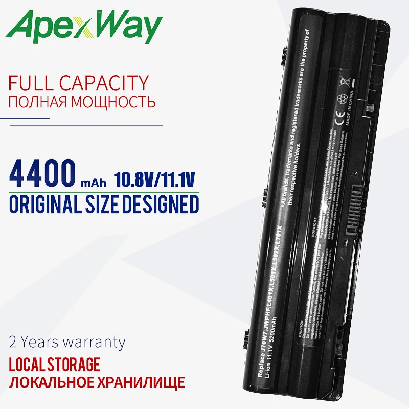 

Аккумулятор для ноутбука Dell P09E P09E002 XPS 14 15 17 L401X L501X L701X L702X J70W7 JWPHF 0JWPHF R795X WHXY3 AHA63226267, 11,1 В