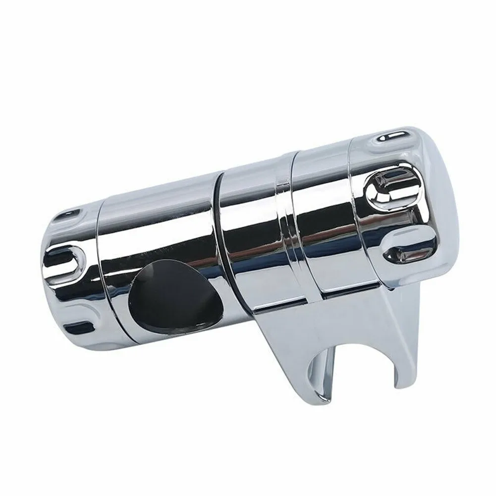 

25mm Shower Head Holder Rail Slider Handset Bracket Kit Chrome Adjustable Useful Fits 25mm Riser Rails