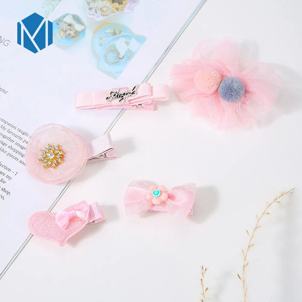 M MISM 1 комплект кружевные заколки для волос детей имитация шпильки с жемчугом