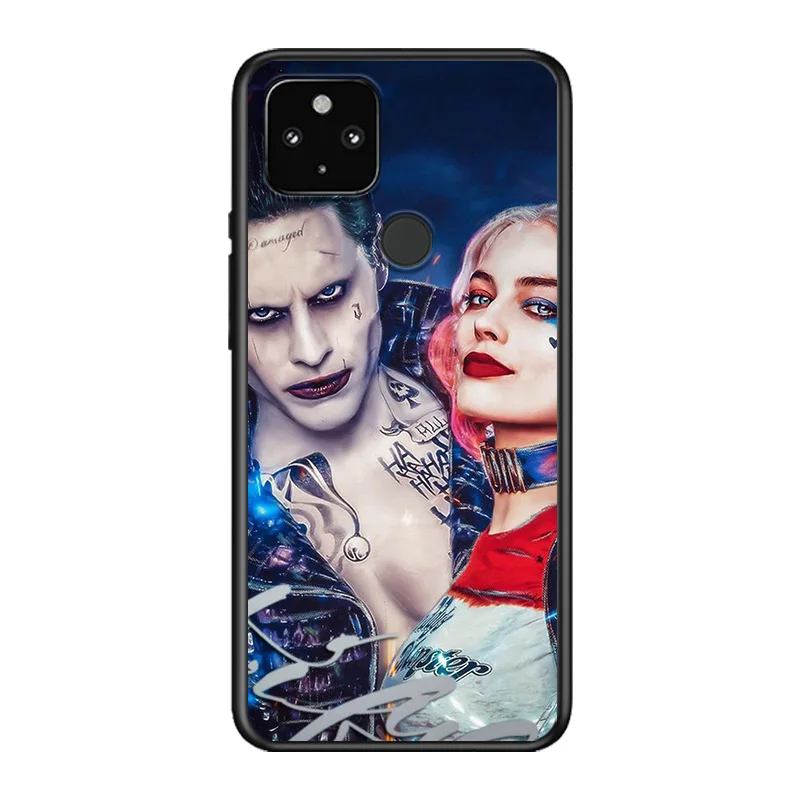 

Cool joker Soft TPU Silicone Black Cover For Google Pixel 5 4A 5G 4 XL Phone Case
