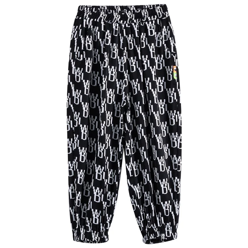 

Printed Boy Spring Summer Solid Color Linen Pleated Trousers Long Pants & Capris Kids Cotton Children Clothing Casual Pants High