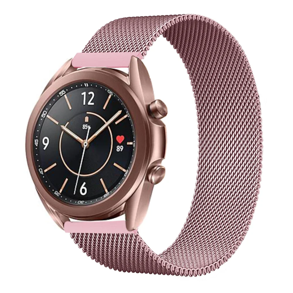 

Magnetic loop strap for Samsung Galaxy watch active 2 44mm gear S3 frontier 46mm amazfit gtr/gts bracelet HUAWEI watch pro strap
