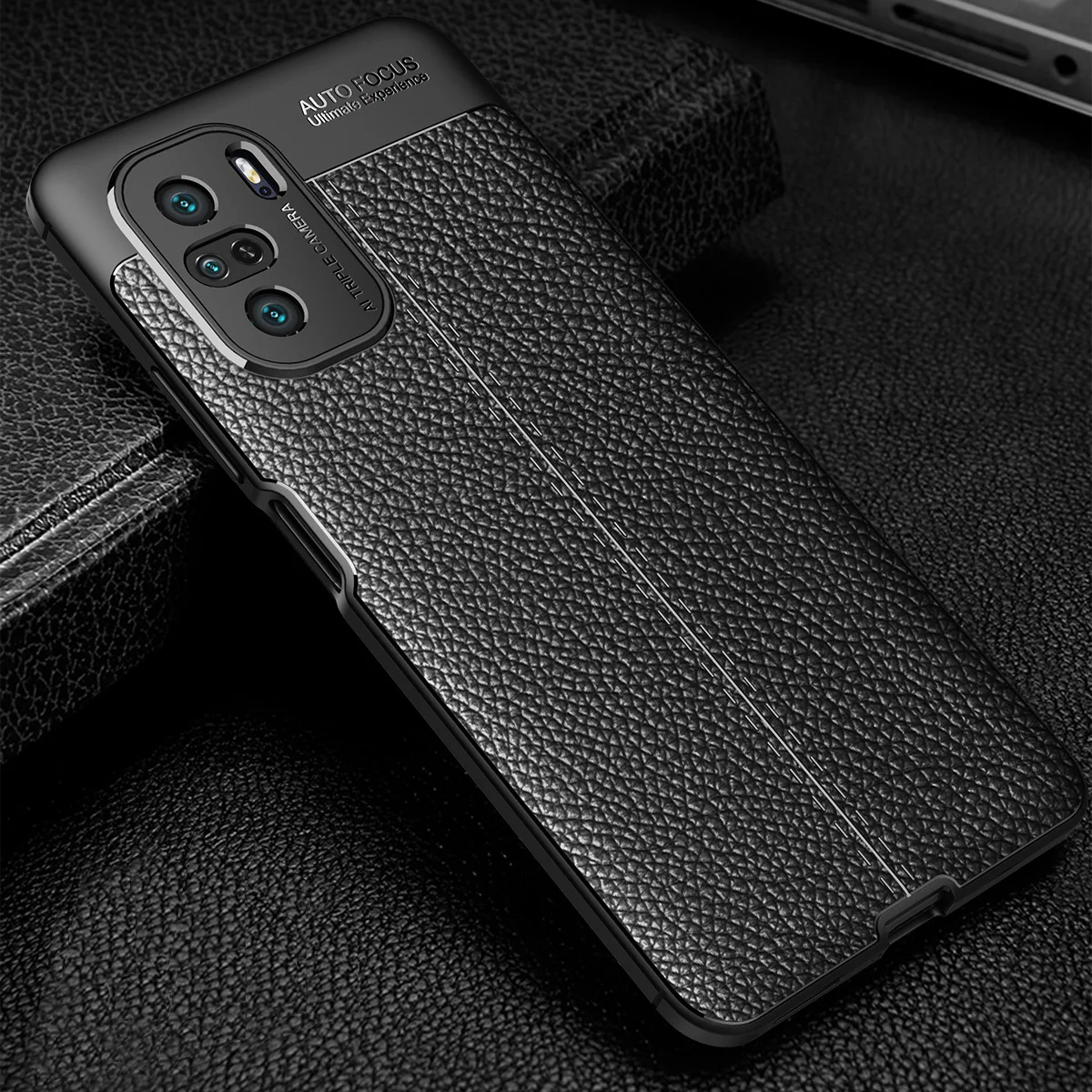

Litchi Style Silicone TPU Soft Case for Xiaomi POCO F3 5G X3 NFC F 3 Pocophone X3 Pro POKO F3 Anti-knock Back Cover