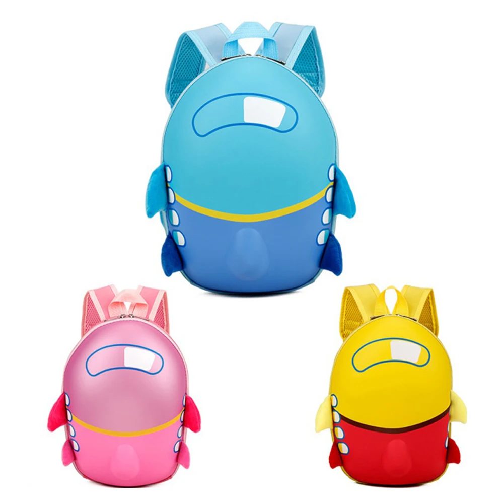 

3D Cartoon Cute Small Airplane Backpack Eggshell Children's Schoolbag Preschool Eggshell Waterproof Bag
