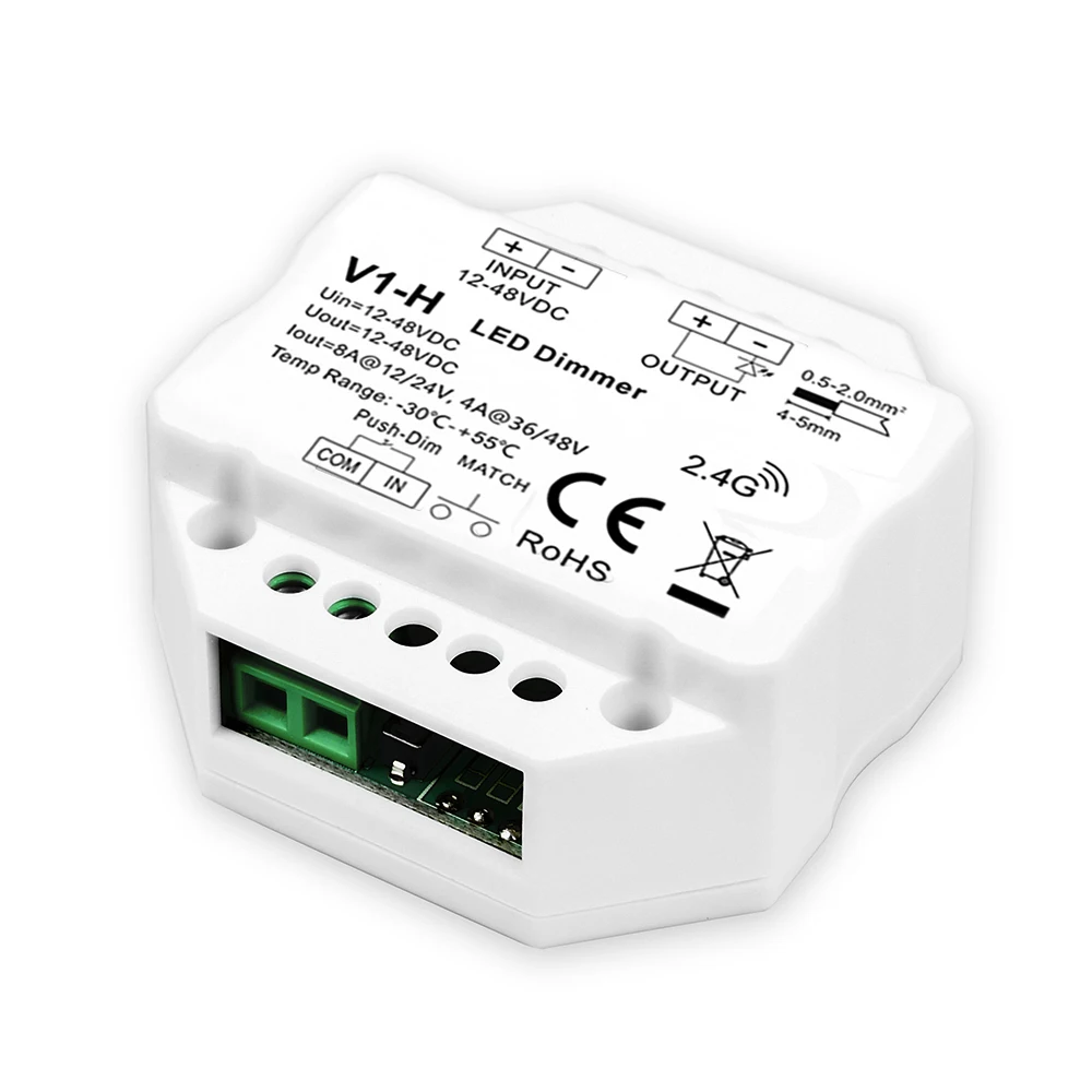 12 48VDC 8A одноцветный светодиодный контроллер с диммером|Диммеры| |