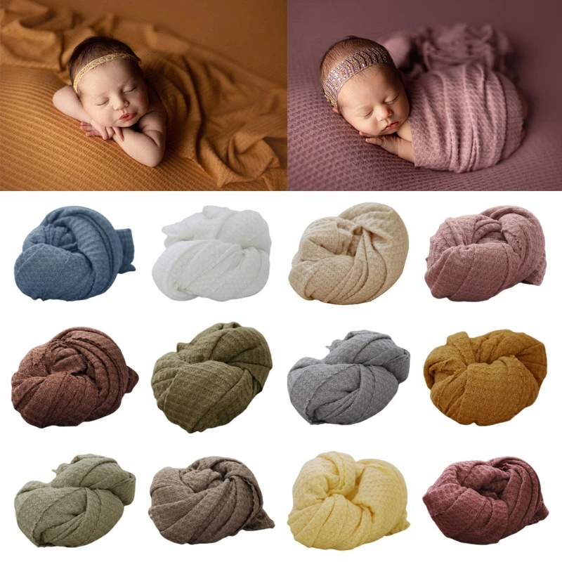 

Newborn Photography Props Blanket Baby Swaddle Wrap Sleeping Bag Backdrop Infants Photo Shooting Accessories 40x150cm
