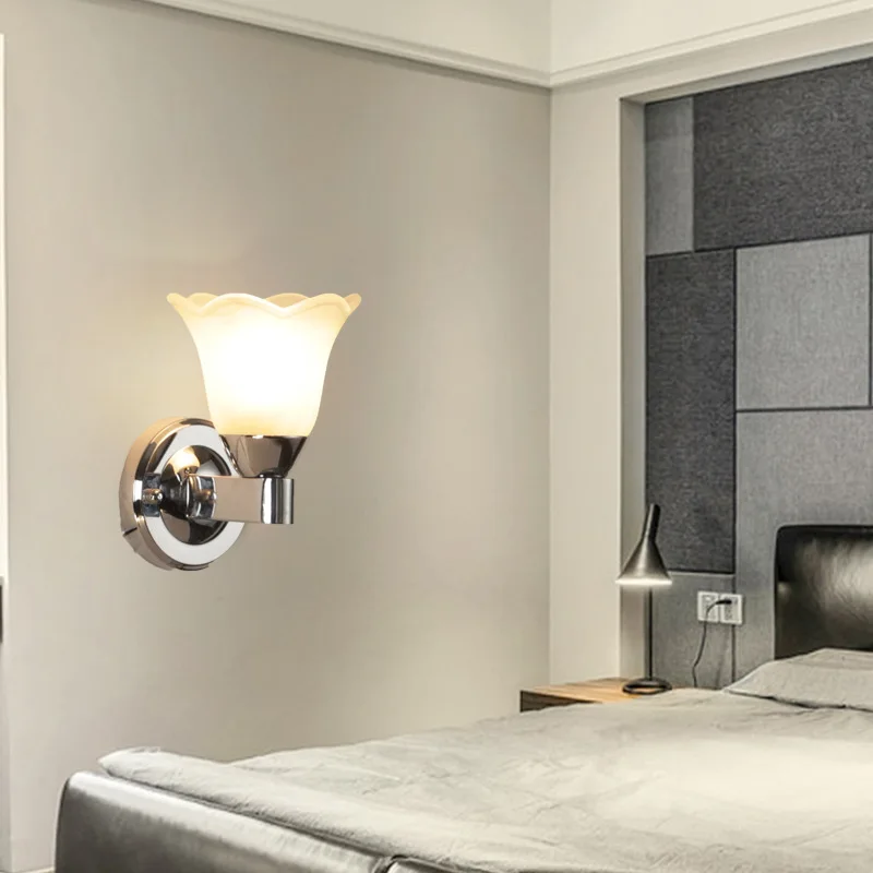 

Modern simple style wall lamp LED27 Nordic creative bedside lamp living room bedroom aisle corridor