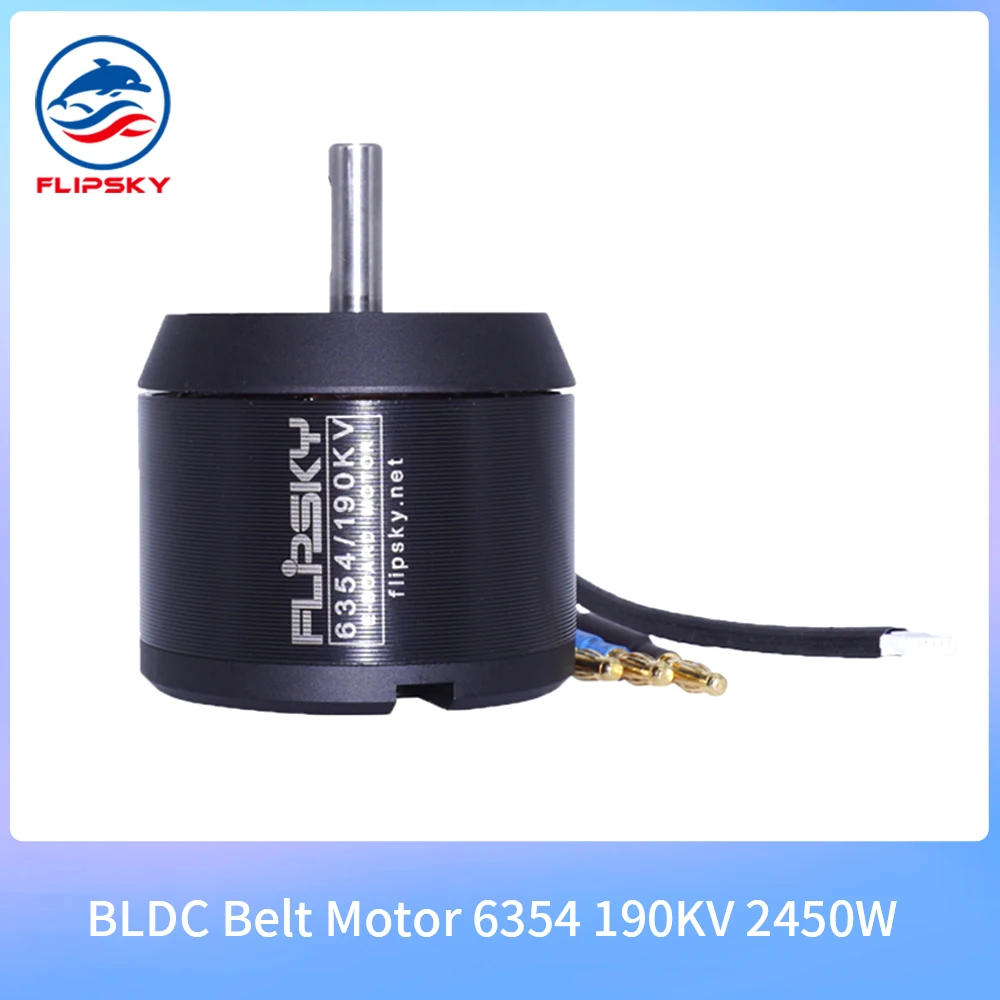 

Brushless Motor 6354 190KV 2450W 12S DIY Electric Skateboard/Longboard Belt Motor Efoil / Scooter / Jet board BLDC Motor|Flipsky