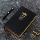 Супертолстый ретро блокнот с золотым ободком, мягкий блокнот для горячего тиснения мечты, большая картина, запись, дневник, канцелярские принадлежности, журнал, подарок