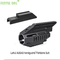 toy gun parts nylon handguard and hand blocker m lok system nylon exterior fittings of upgraded material fishbone handguard qd26