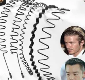 Обруч для волос унисекс модный обруч с волнистыми волосами черный/золотой цвета