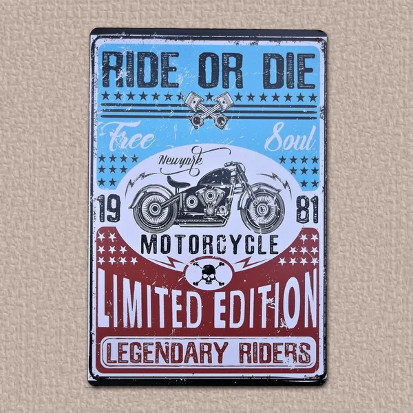 

Vintage Garage Tattoo Motorcycle Tin Sign Metal Sign Metal Poster Metal Decor Metal Painting Wall Sticker Wall Sign Wall Decor