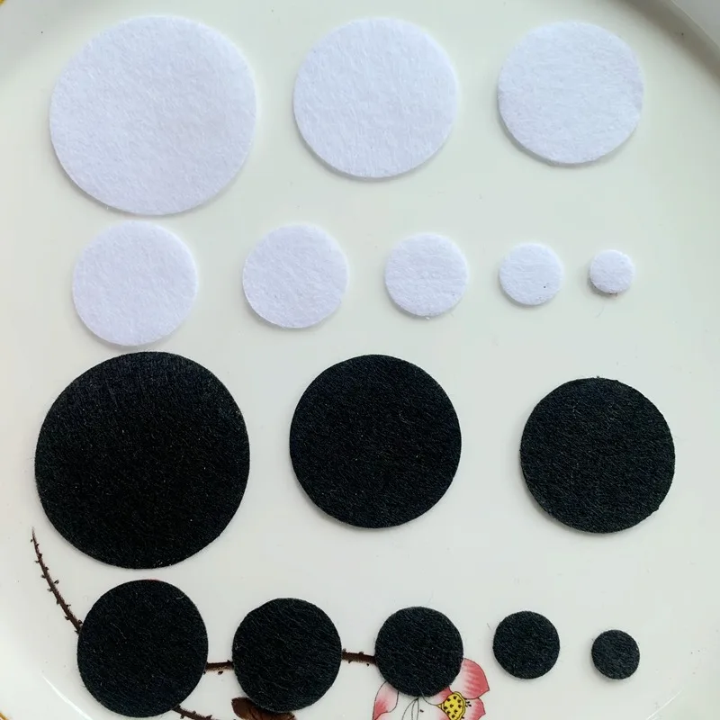 Искусственная Нетканая войлочная ткань круглые войлочные тканевые нашивки