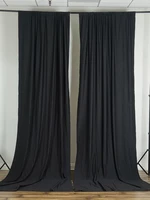 Polyester Panel Wedding Backdrop Curtain Stage Background Photo Booth Our Door Wedding Event Party Decoration