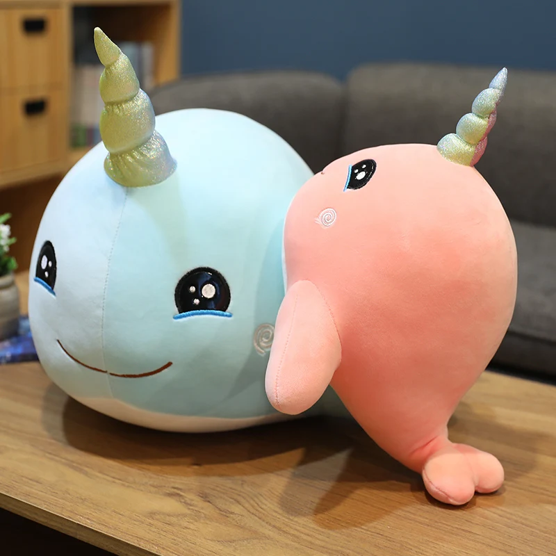 

25cm Cute Whale Plush Toy Stuffed Sea Ocean Animal Soft Plushie Fish Doll Toys for Kids Girls Birthday Gift New Year Present