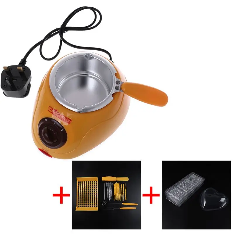 

Electric Heating Chocolate Candy Melting Pot Fondue Fountain Machine Kitchen Baking Tool