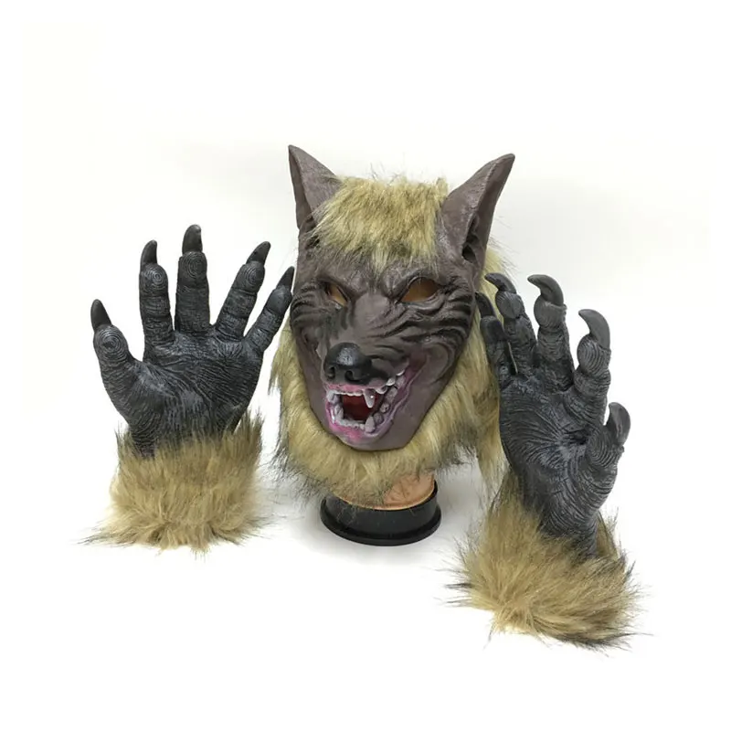 Маска оборотня для Хэллоуина большая Для волка полная голова аксессуар