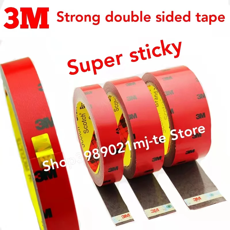 

3M 6/10/15/20/30/40mm 300cm Double Sided Acrylic Foam Strong Adhesive Tape Auto Special Sponge Puff glue car decals Car Styling
