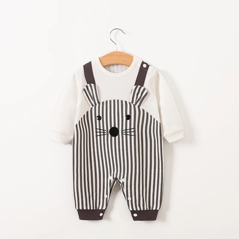 Одежда для новорожденных мальчиков Костюм с мышкой из мультфильма Комбинезоны