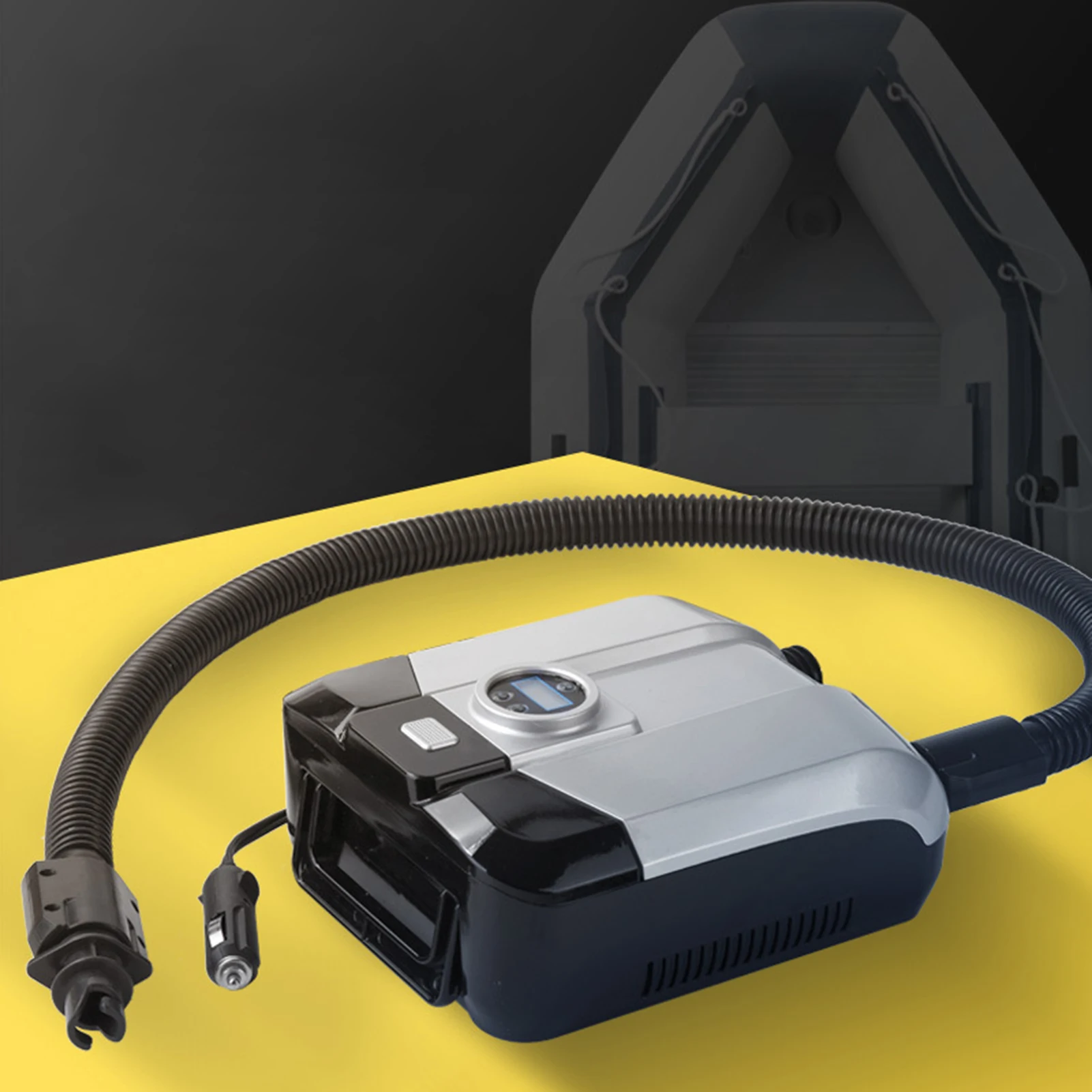 

Electric SUPs Air Pump 12 Volt Quick Air Inflator Deflator with Digital Display for Inflatable SUPs Stand Up Paddle Board Boat