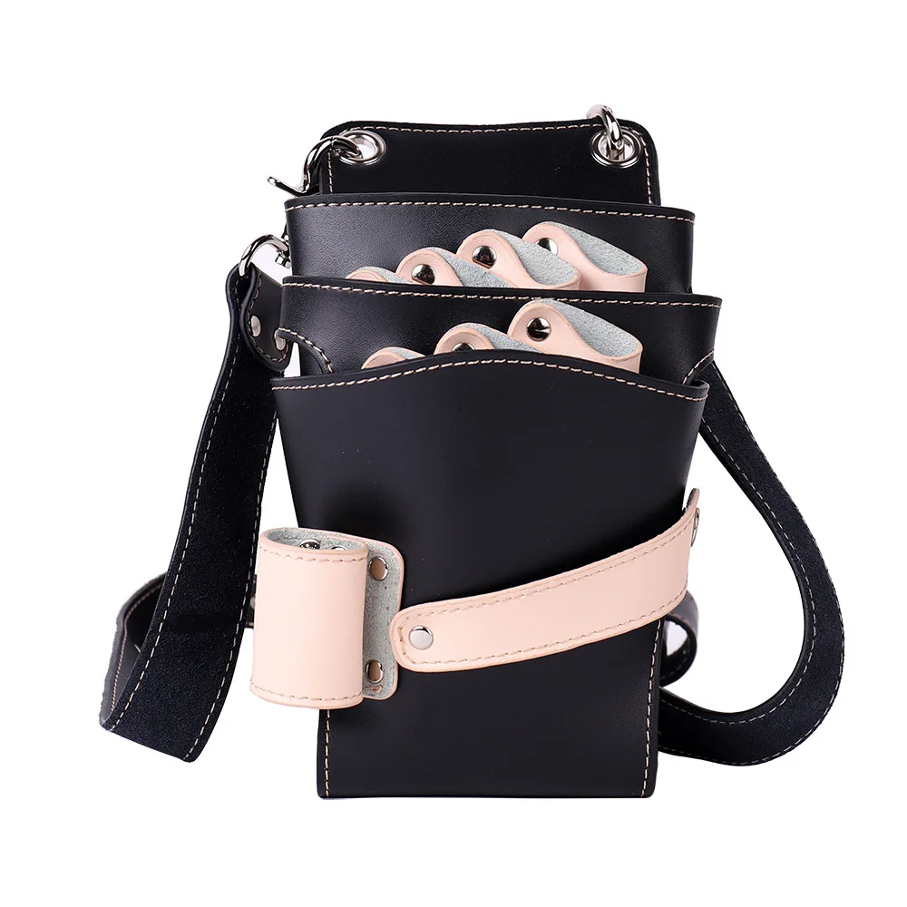 Кожаная сумка для парикмахерских ножниц домашних животных сбора инструментов 7