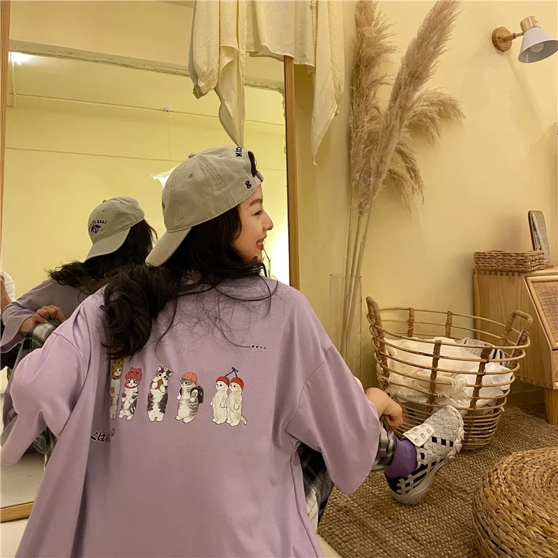 

Harajuku Japanese Kawaii Women's Tshirt For Girls 2021 Vintage Lgbt Grunge Clothes Urban Kpop Korean Clothing Friend Goth Top