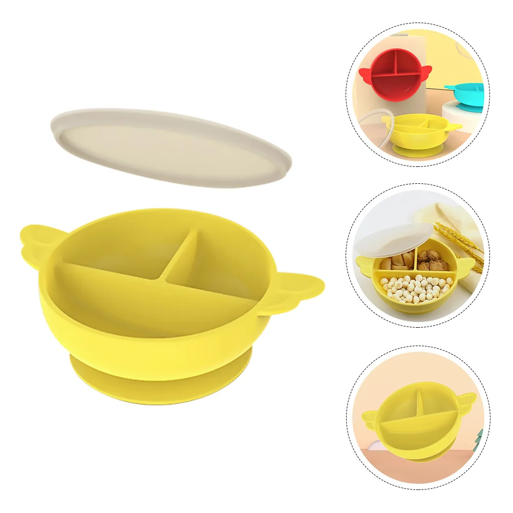 

1 Set Baby Suction Bowl Non-Slip Suction Bowl Infant Tableware Divided Plate
